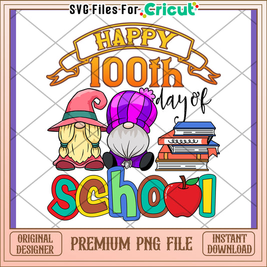 100th Day of School Gnomes PNG