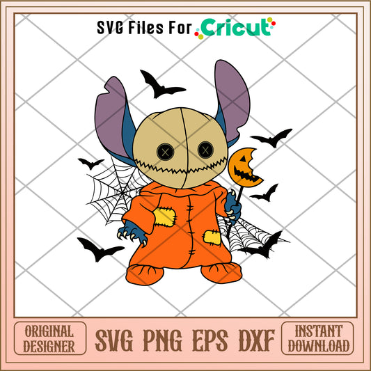 Stitch Sam Trick or Treat halloween svg