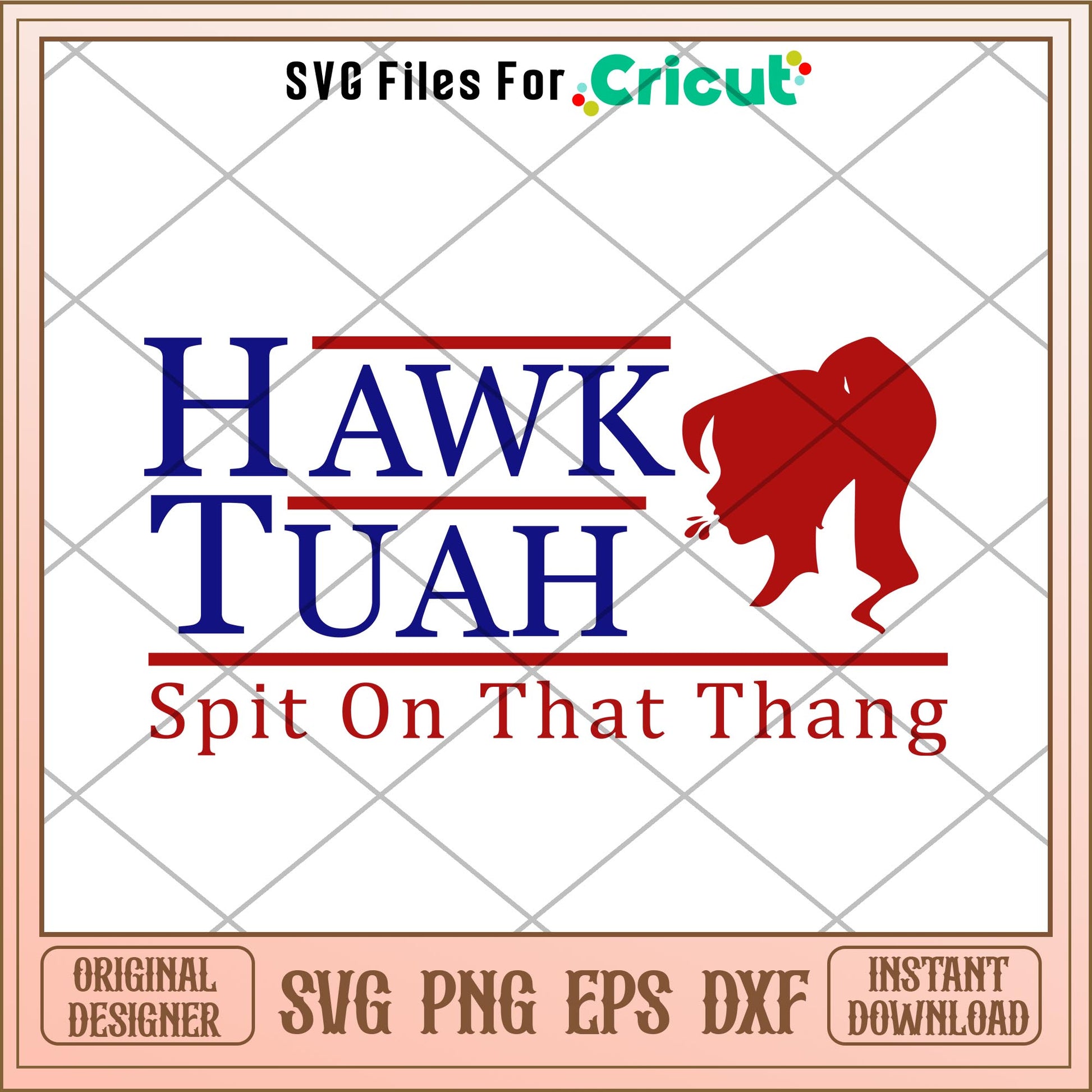 Girl hawk tuah svg