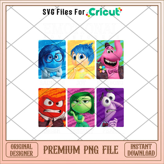 Main Emotions in Inside out 2 png