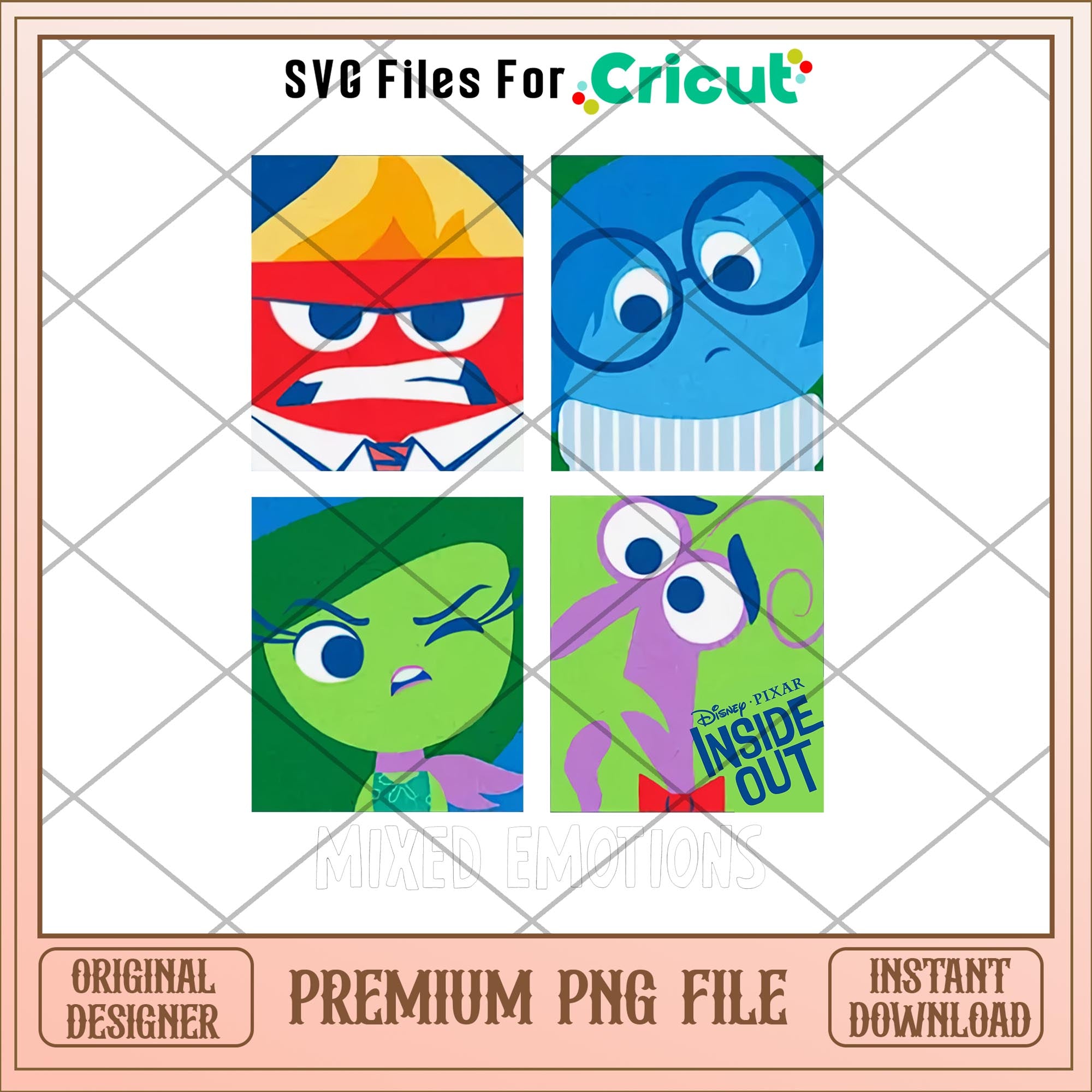 Fanbox Inside Out Emotions box Inside out 2 png – svg files for cricut