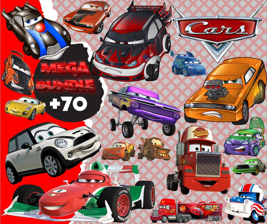 Disney Cars PNG Clipart bundle