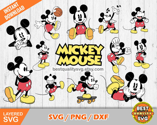 Classic Mickey Mouse SVG Bundle