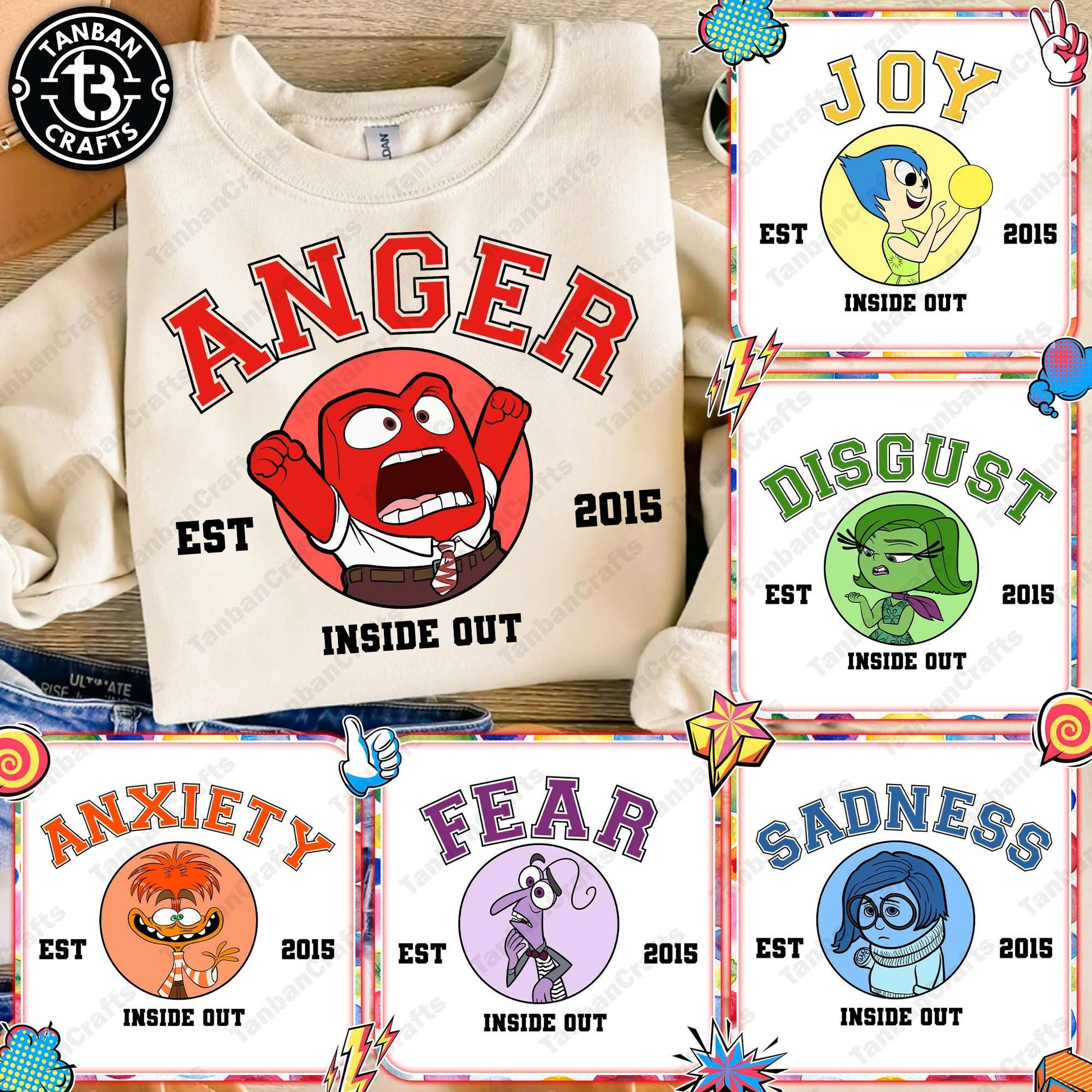 Inside out est 2015 PNG bundle