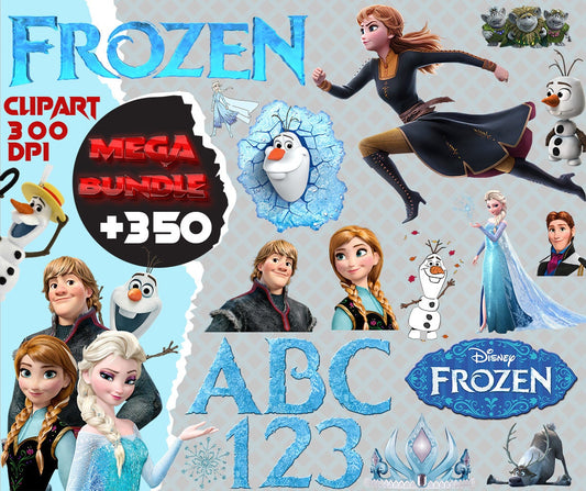 Disney frozen mega SVG Bundle