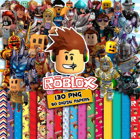 Roblox game digital papers png Bundle