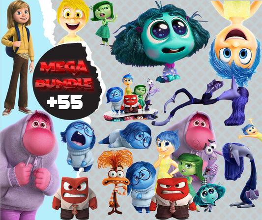 Inside Out 2 Clipart PNG bundle