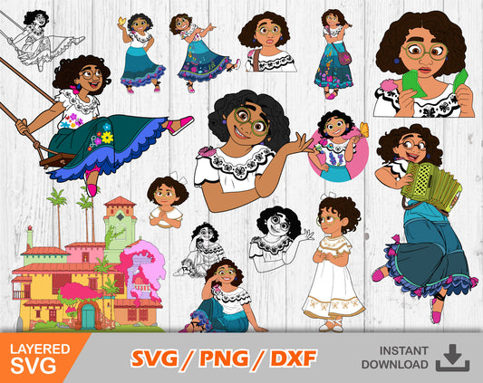 Encanto Mirabel clipart SVG Bundle