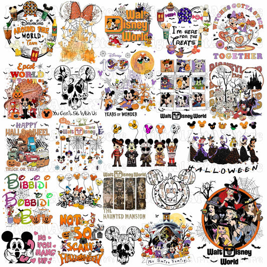 Disney Mickey halloween PNG bundle