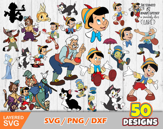 Pinocchio clipart SVG Bundle
