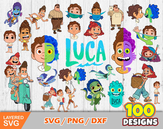 Disney Luca clipart SVG Bundle