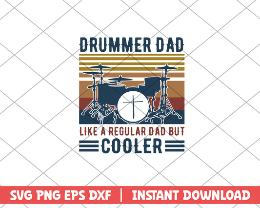 Drummer Dad Father's Day svg