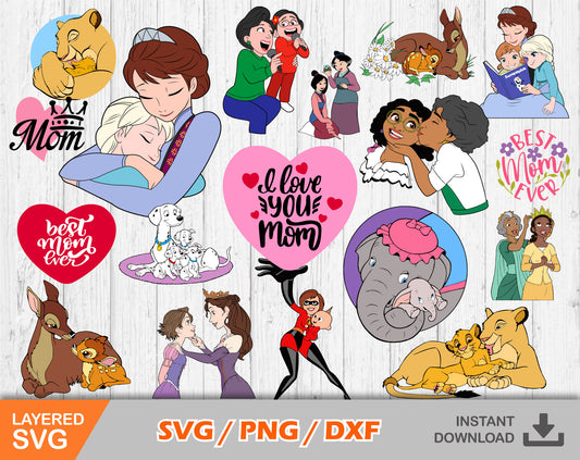 Mothers Day clipart SVG Bundle