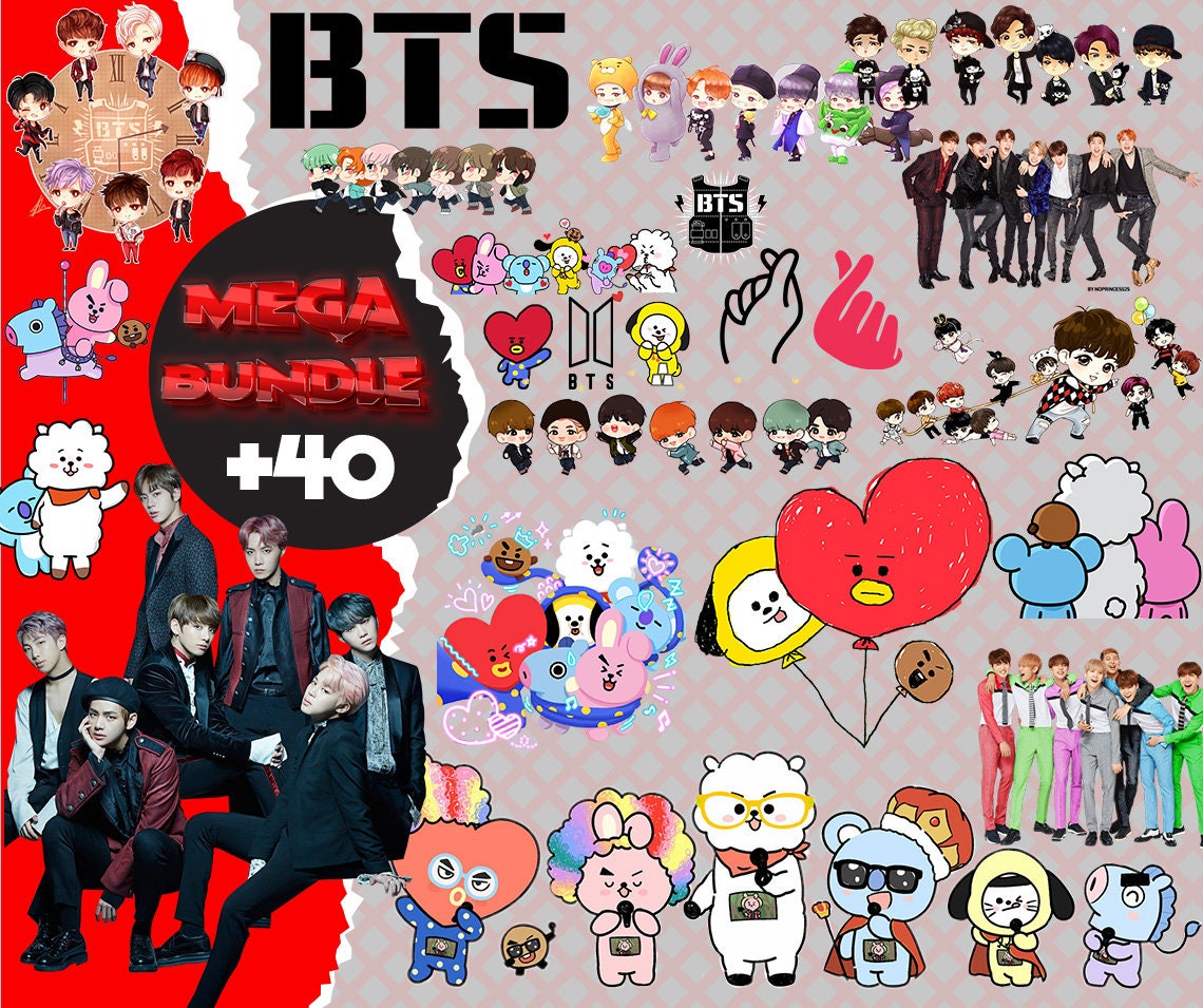 Quality BTS music Kpop PNG Bundle