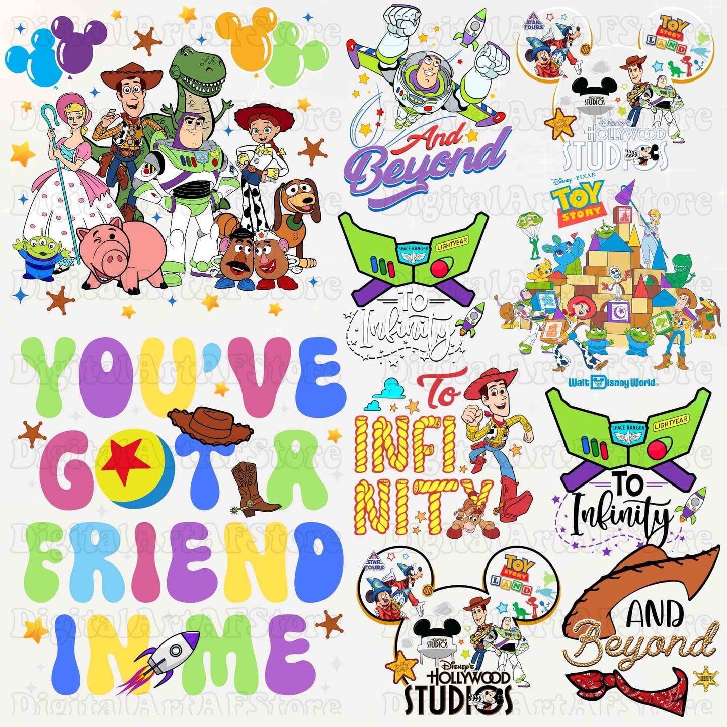 Disney Toy story PNG bundle