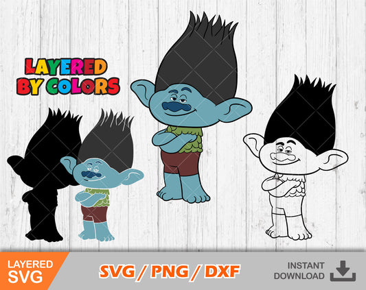 Trolls Branch clipart SVG Bundle