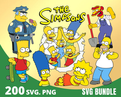 The Simpsons SVG, PNG Bundle