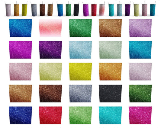 Gradient Glitter tumbler bundle png