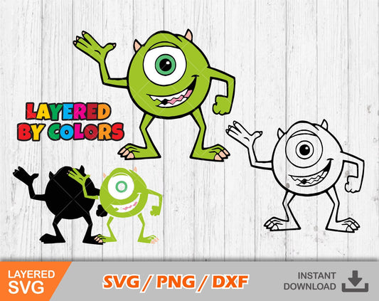 Monsters Inc Mike clipart SVG Bundle