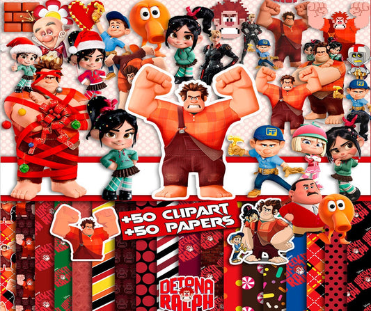 Wreck it Ralph Clipart png bundle