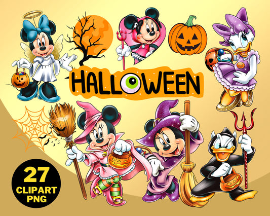 Mickey Halloween PNG bundle