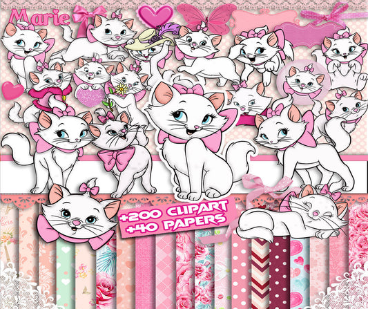 Disney Aristocats PNG Clipart bundle