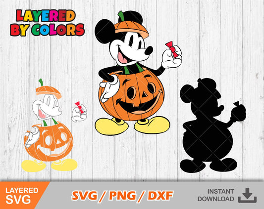 Mickey Halloween clipart SVG Bundle