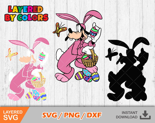 Goofy Easter svg clipart Bundle