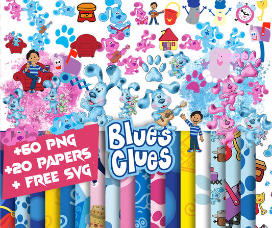 Blues clues cartoon svg Bundle