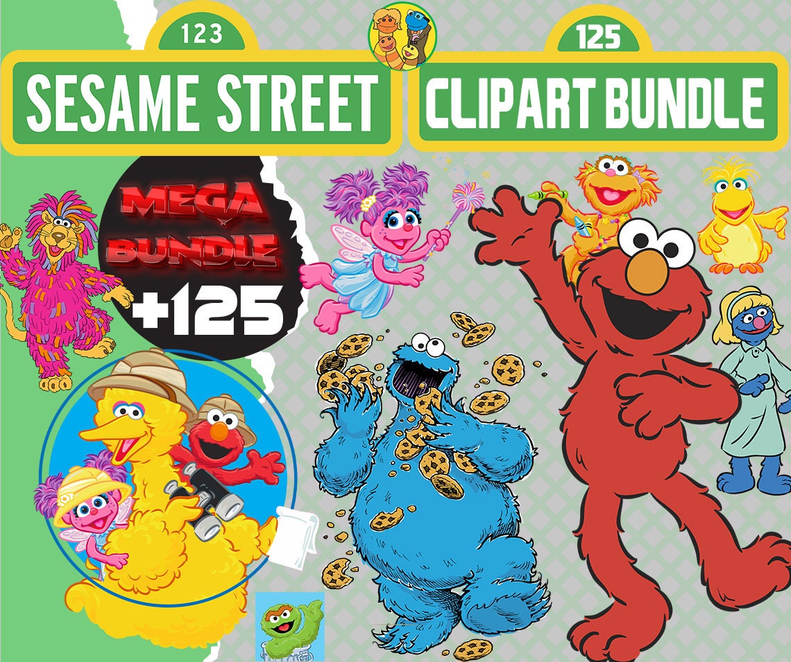 Sesame Monsters png Bundle