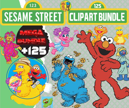 Sesame Monsters png Bundle