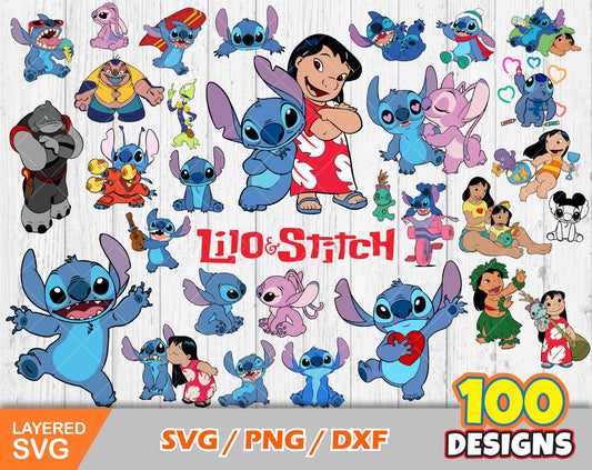 Lilo and Stitch clipart SVG Bundle