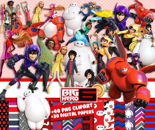 Big Hero 6 PNG Cliparts Bundle