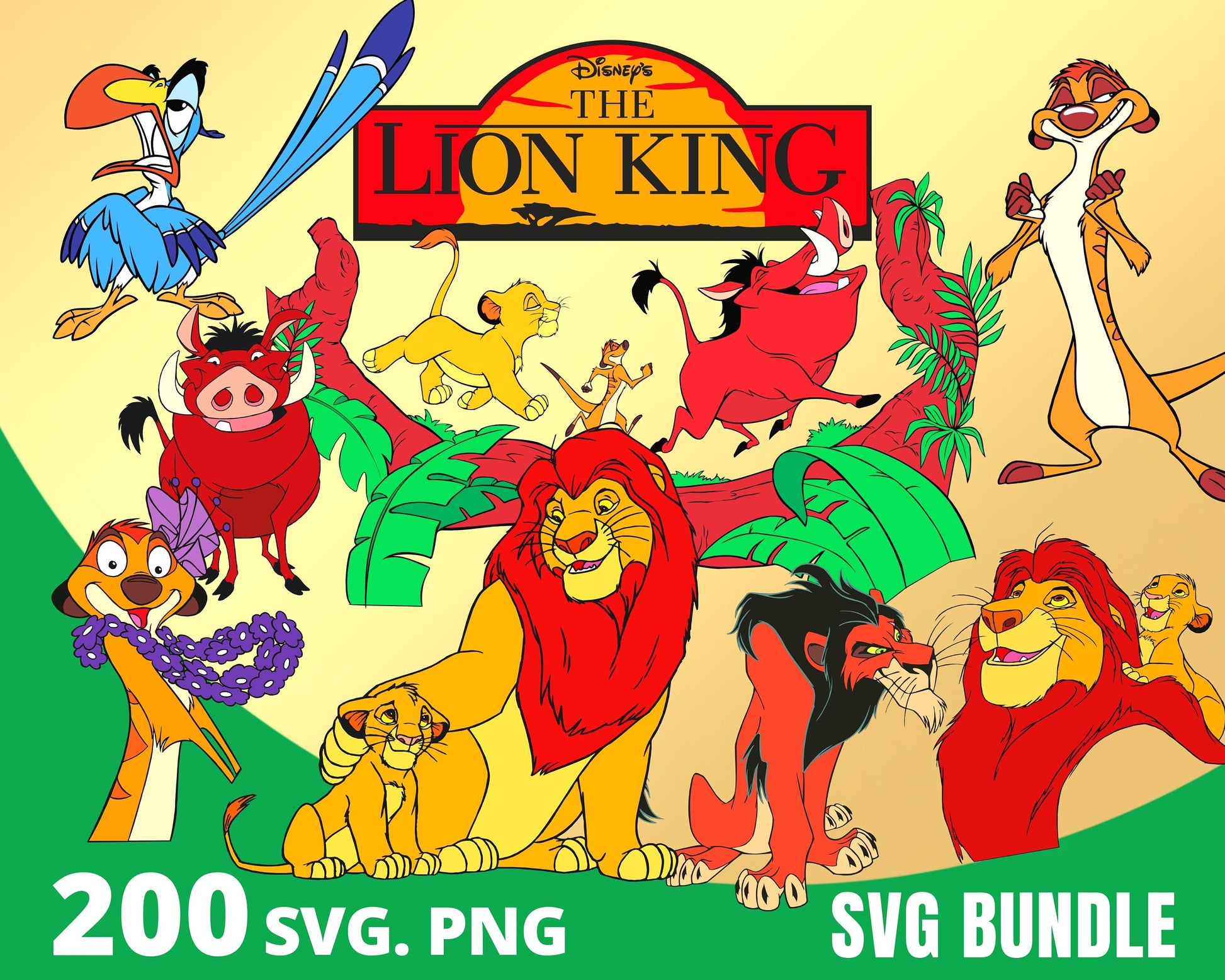 Lion King SVG, PNG Bundle