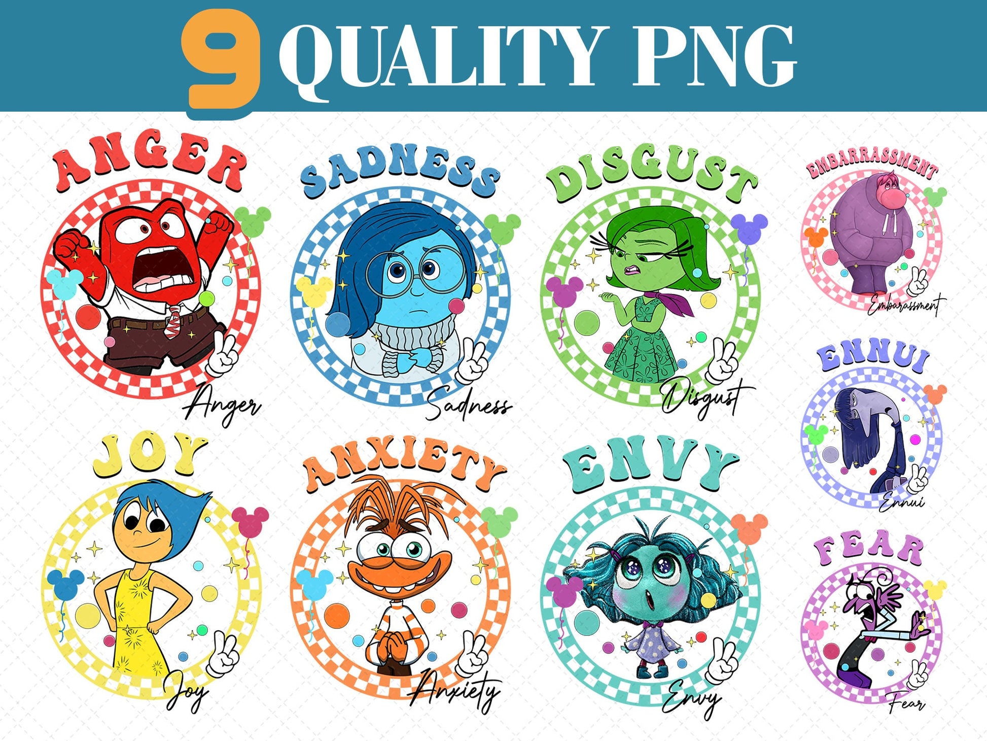 Inside emotions quality PNG bundle