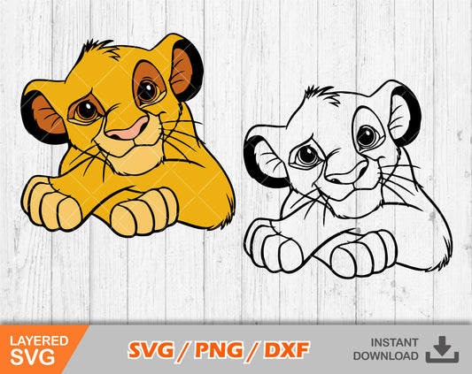 Lion King Simba clipart SVG Bundle