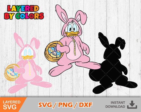 Donald Duck Easter svg clipart Bundle