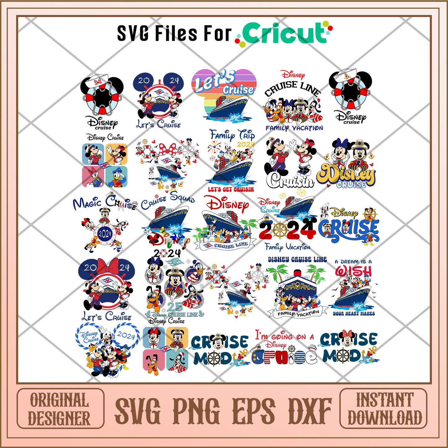 Mickey mouse cruise trip 2024 svg bundle