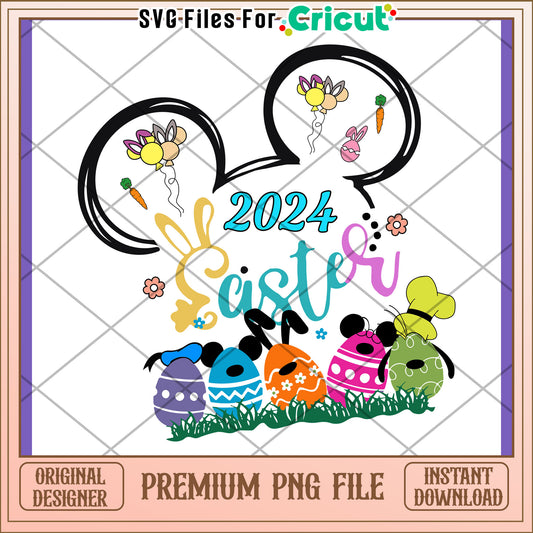 2024 Easter Sister PNG Design