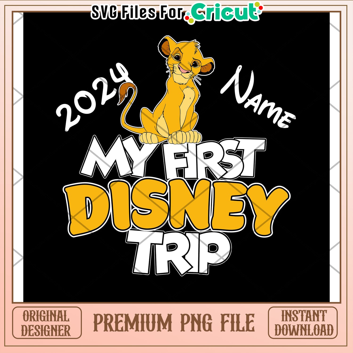 2024 My First Disney Trip PNG