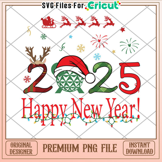 2025 Disney Christmas PNG Design