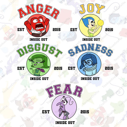 Inside out est 2015 PNG bundle