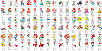 Little Mermaid PNG Clipart Bundle