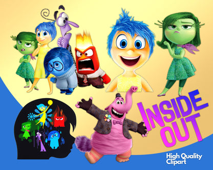 Inside Out Clipart PNG bundle