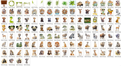 Safari Mickey friends clipart SVG Bundle