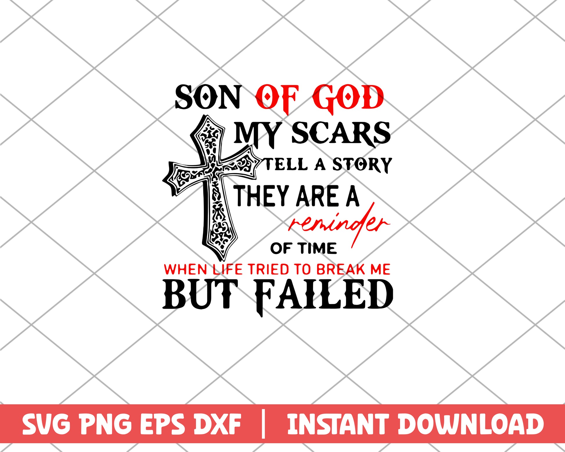 Son Of God My Scars Tell A Story svg