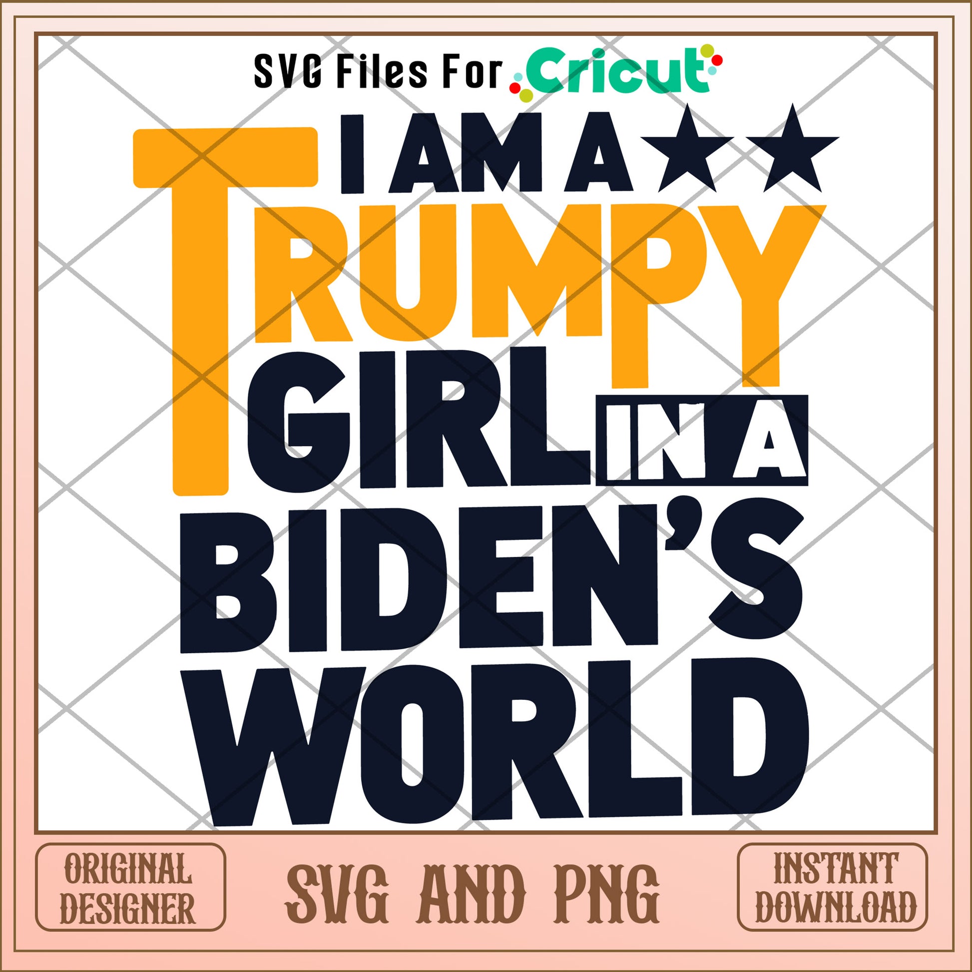 Trump 2024 I am a trumpy SVG