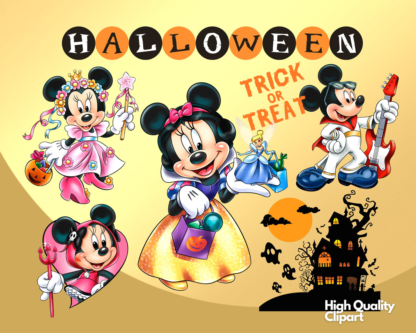 Mickey Halloween PNG bundle