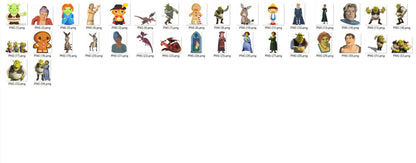 Shrek Clipart bundle PNG