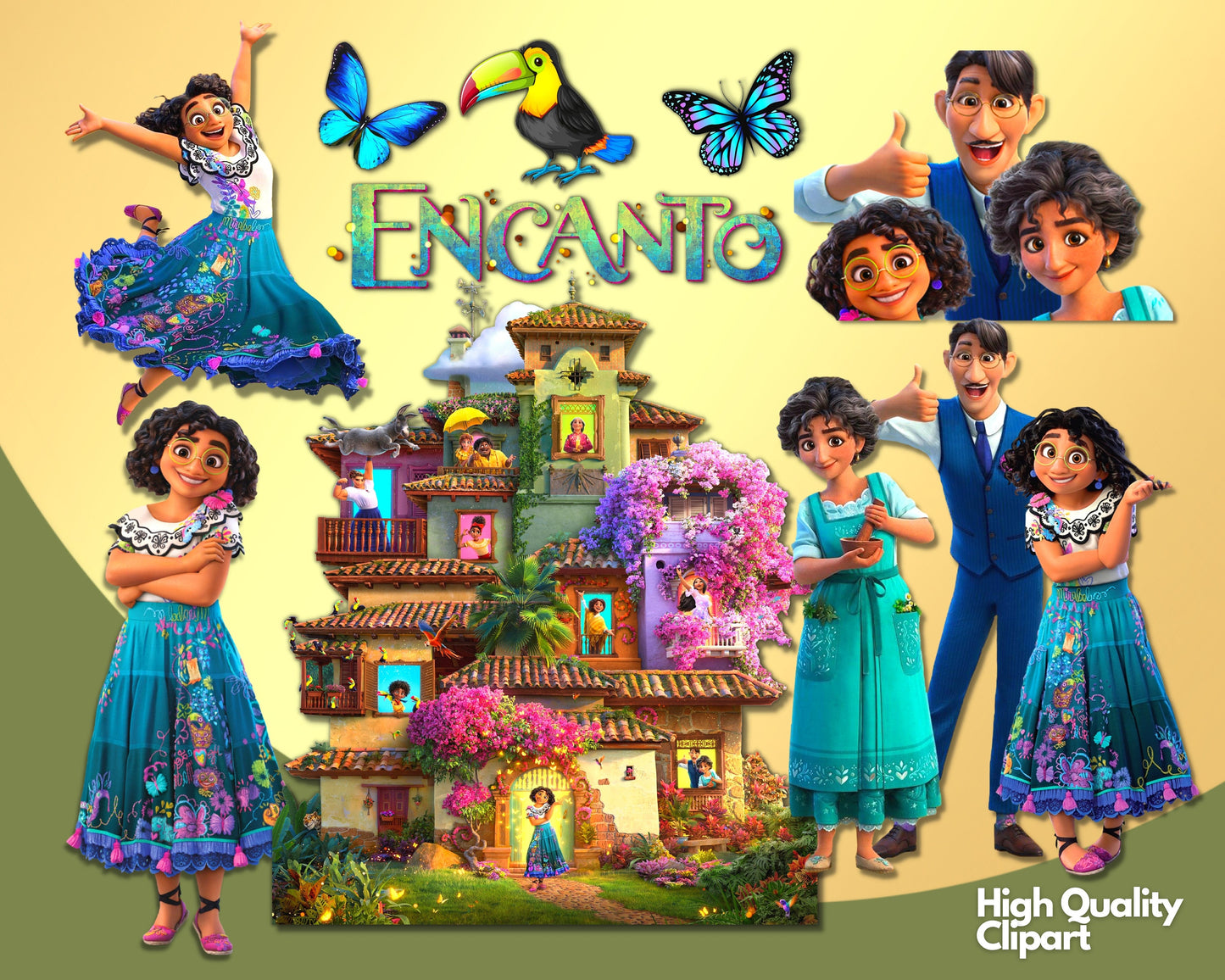 Encanto Clipart PNG bundle